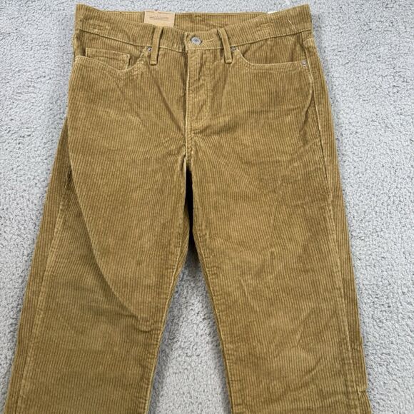 Levi's Pants Womens 29x30 Brown 314 Shaping Straight Corduroy NWT - Picture 2 of 12